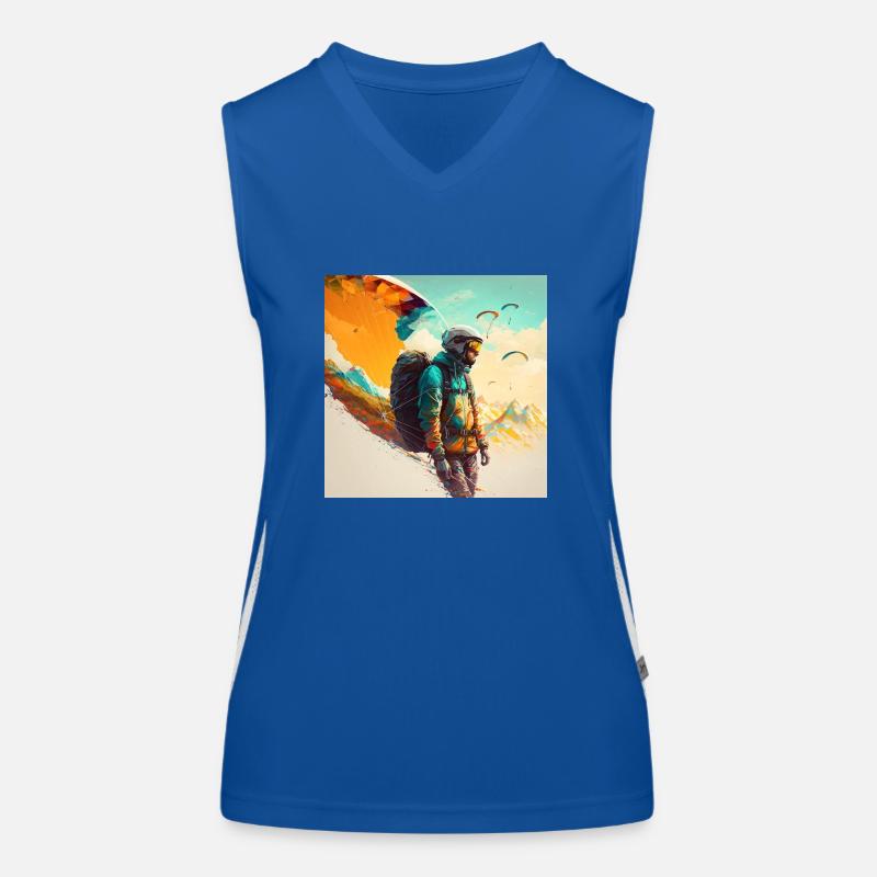 Paragliding Women's Functional Contrast Tank Top