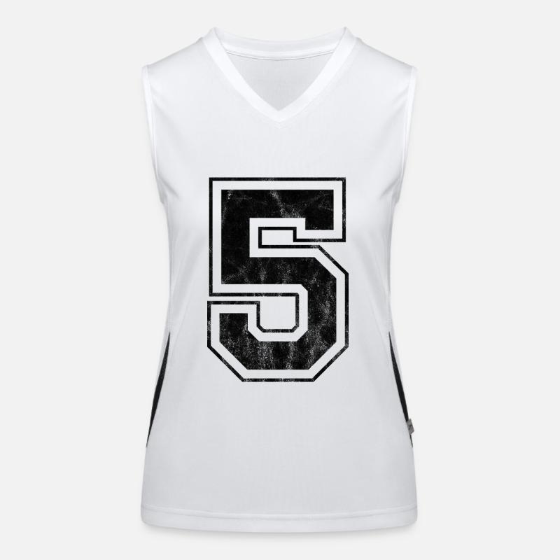 Nummer 5 Funktionelles Kontrast-Tank Top für Frauen