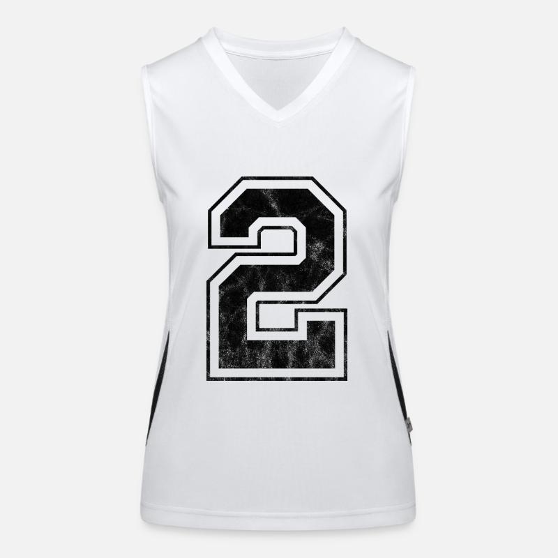 Nummer 2 Funktionelles Kontrast-Tank Top für Frauen