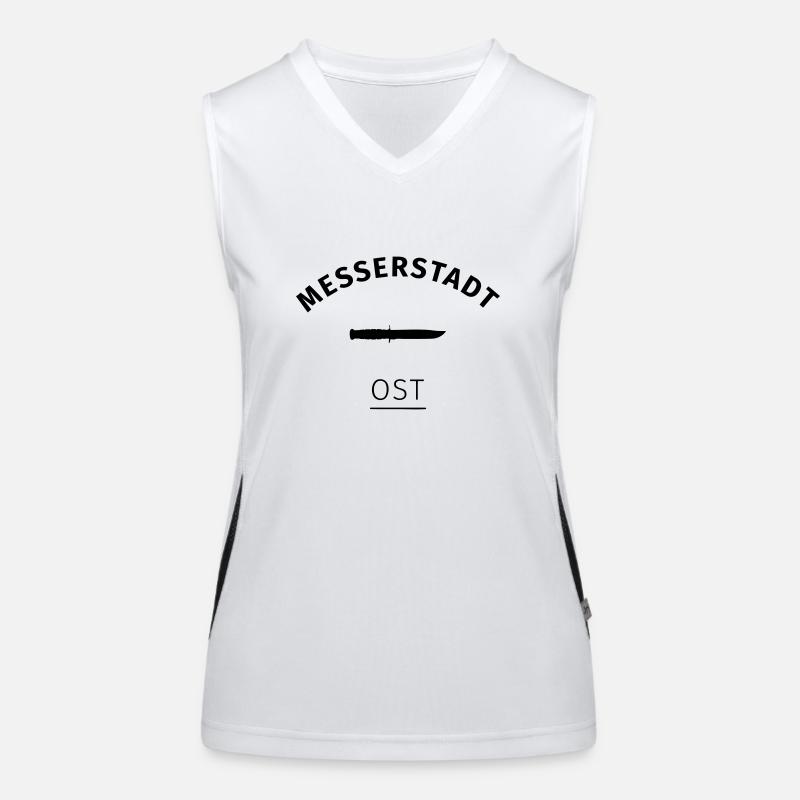 Messerstadt Ost Funktionelles Kontrast-Tank Top für Frauen