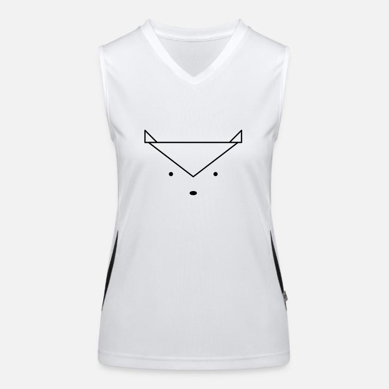 Fuchs Funktionelles Kontrast-Tank Top für Frauen