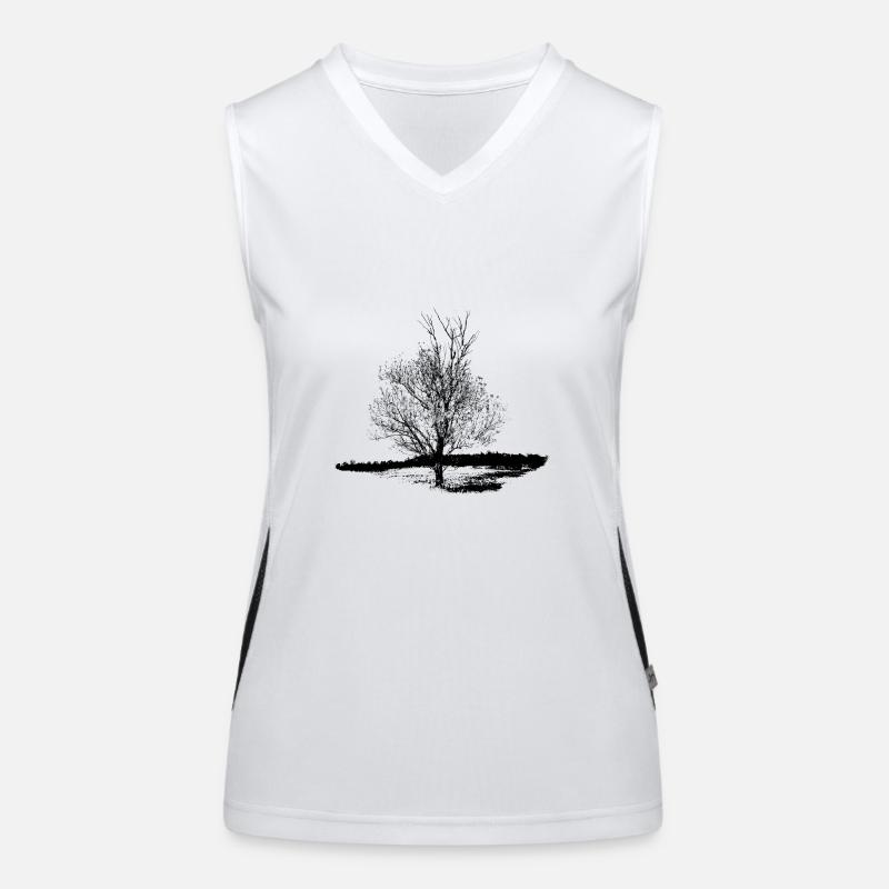 Tree #001 Women's Functional Contrast Tank Top