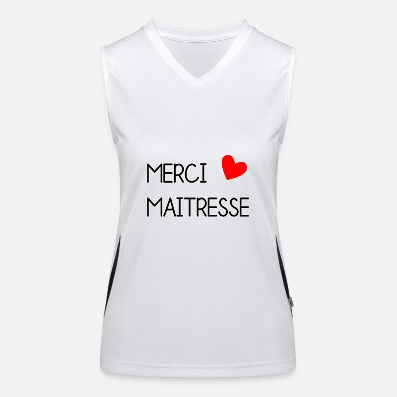 MERCI. MAÎTRESSE. MERCI MAÎTRESSE Débardeur respirant contrasté Femme