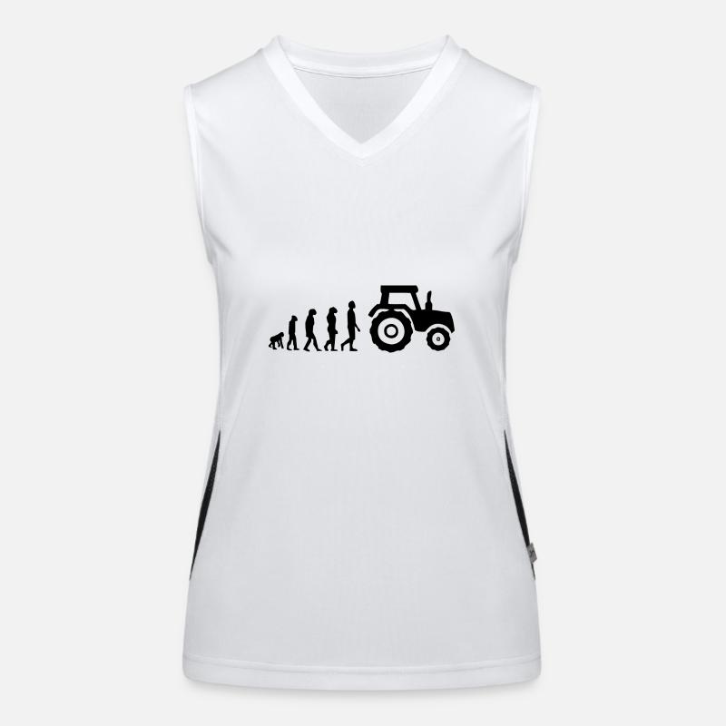 Evolution Traktor Funktionelles Kontrast-Tank Top für Frauen