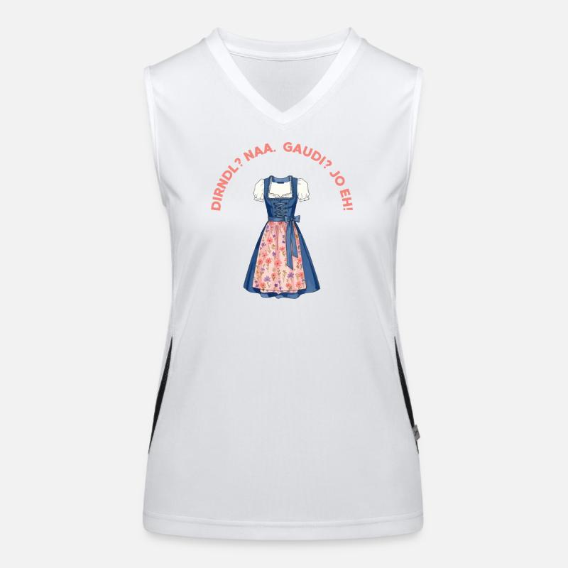 Cornelian cherry? Naa. Fun? Yo eh! Women's Functional Contrast Tank Top