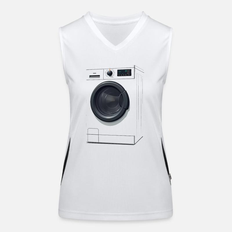 Washing Machine Costume Replacement Carnival Women's Functional Contrast Tank Top