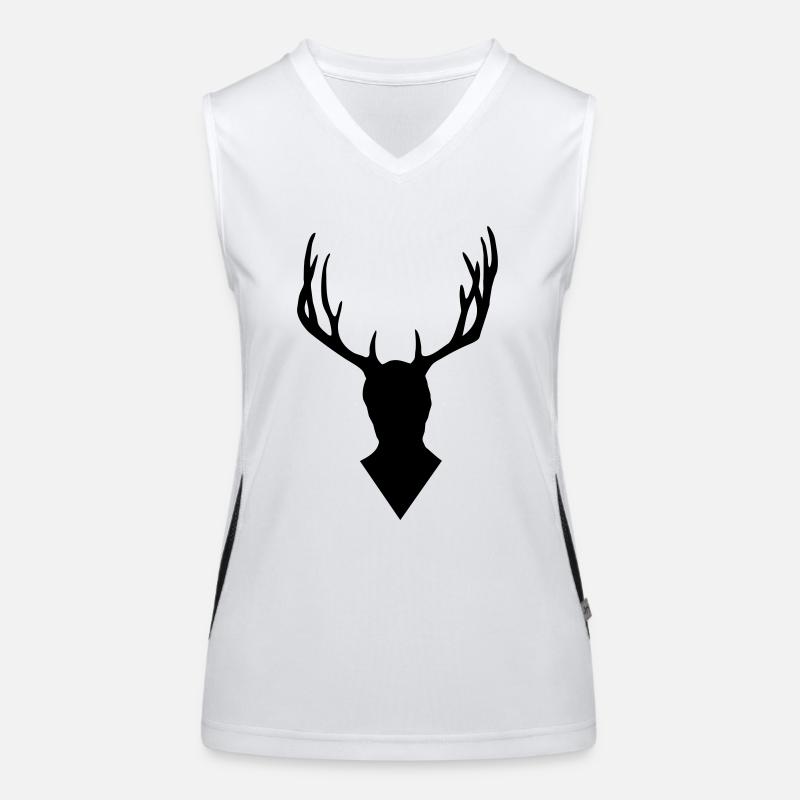 Hannibal - Deer head Women's Functional Contrast Tank Top