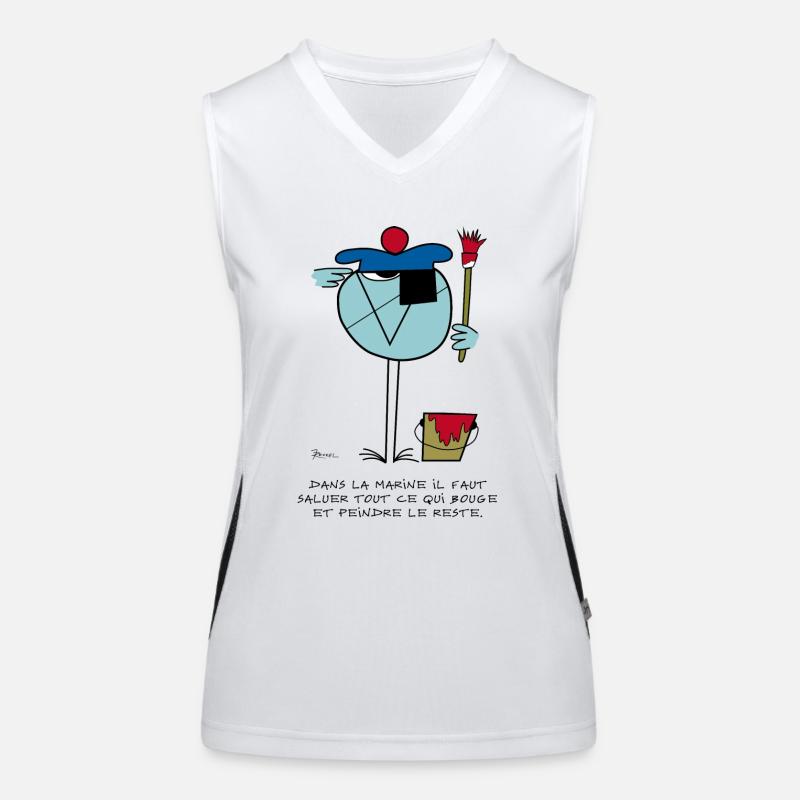 La devise du Marin Débardeur respirant contrasté Femme