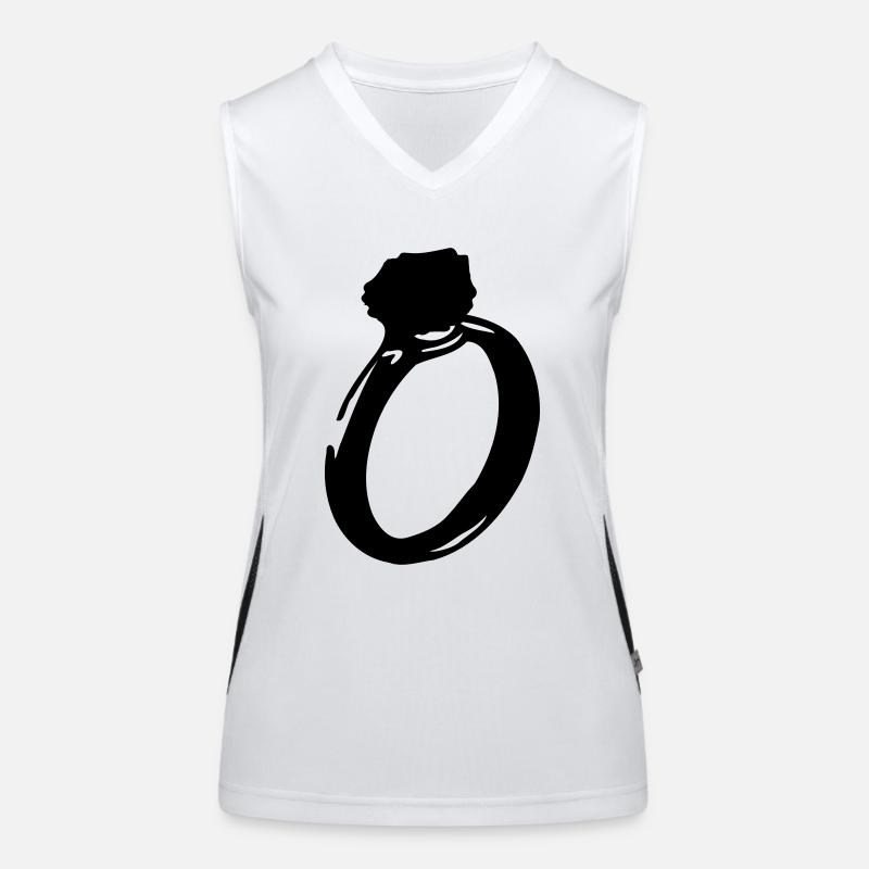 diamond_ring Women's Functional Contrast Tank Top