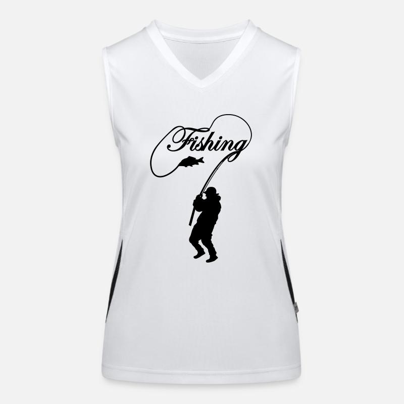 Fishing Funktionelles Kontrast-Tank Top für Frauen