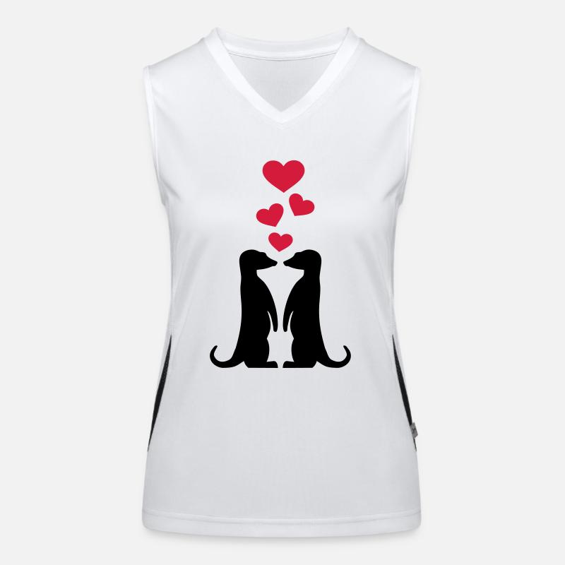 Erdmännchen Funktionelles Kontrast-Tank Top für Frauen