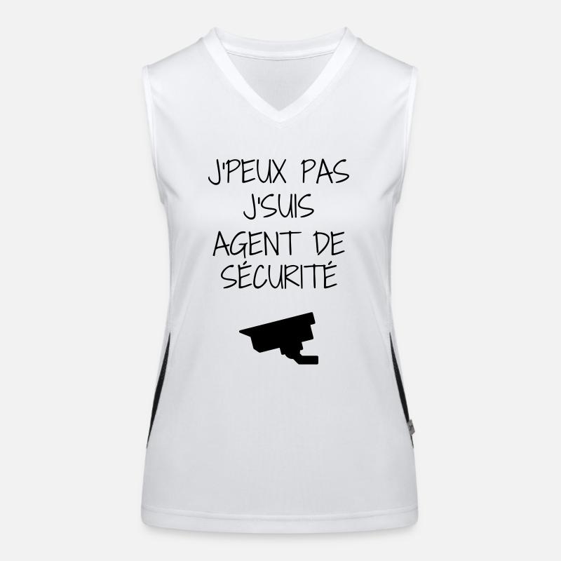 Sécurité / Vigile / Surveiller / Security Débardeur respirant contrasté Femme