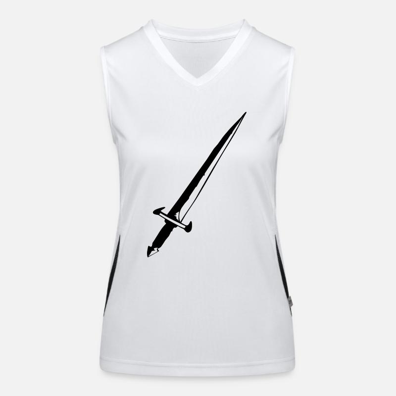 schwert_01 Funktionelles Kontrast-Tank Top für Frauen