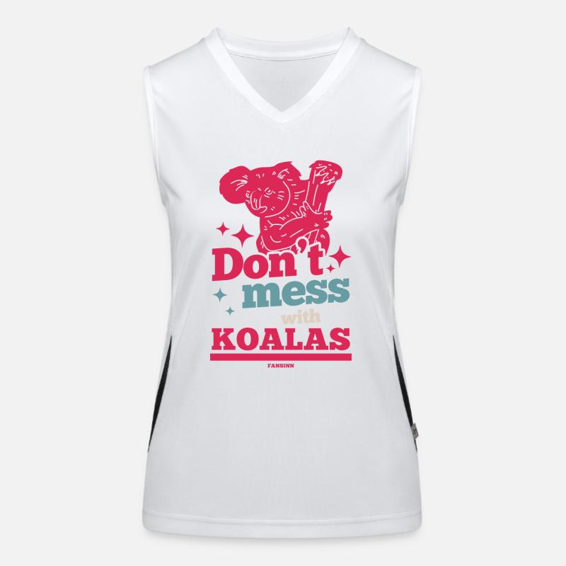 leg dich nicht mit Koalas an Funktionelles Kontrast-Tank Top für Frauen