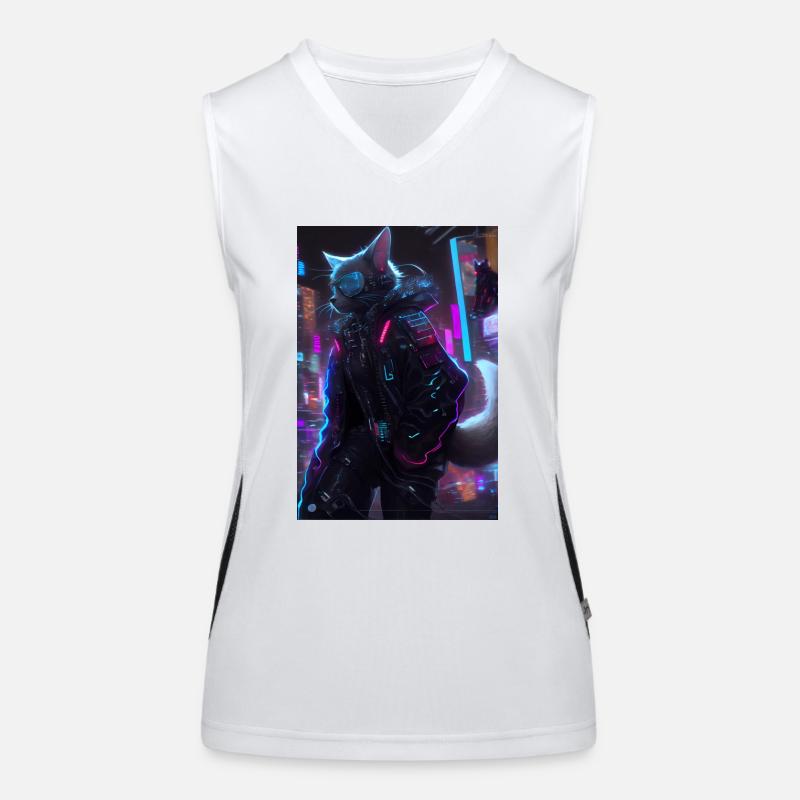 Cyber Chat Débardeur respirant contrasté Femme