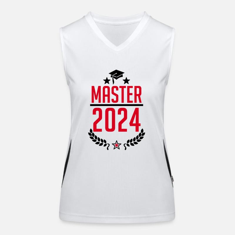 Abschluss 2023 - Master 2023 Studium Student Uni Funktionelles Kontrast-Tank Top für Frauen