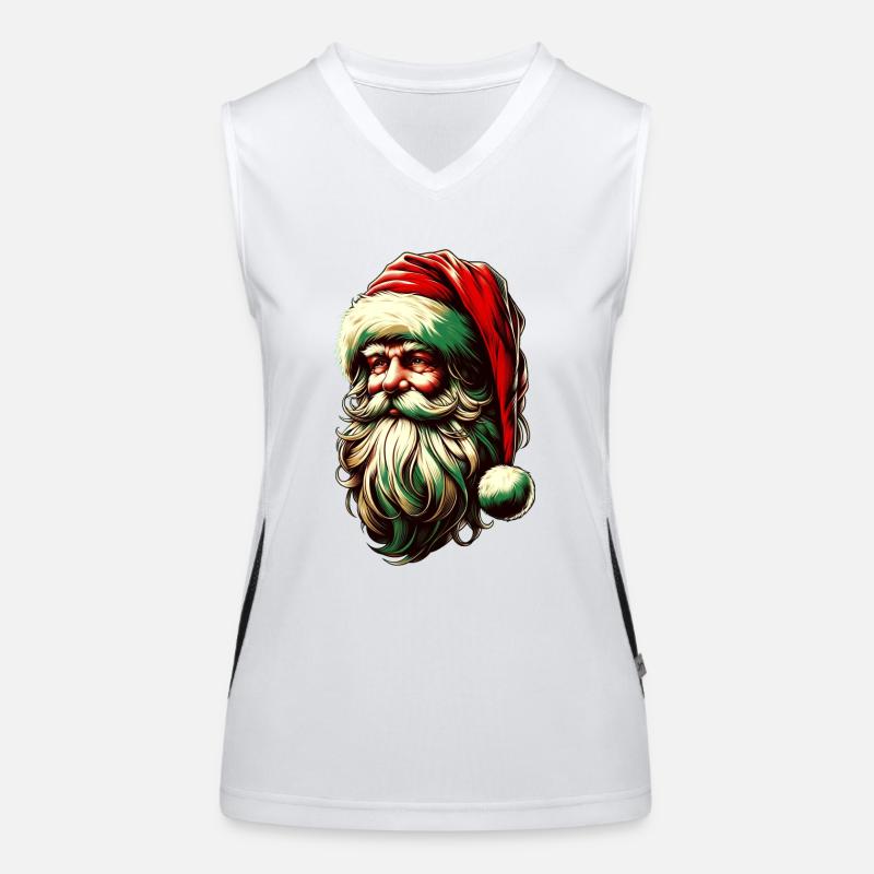 Santa Claus Actor Women's Functional Contrast Tank Top
