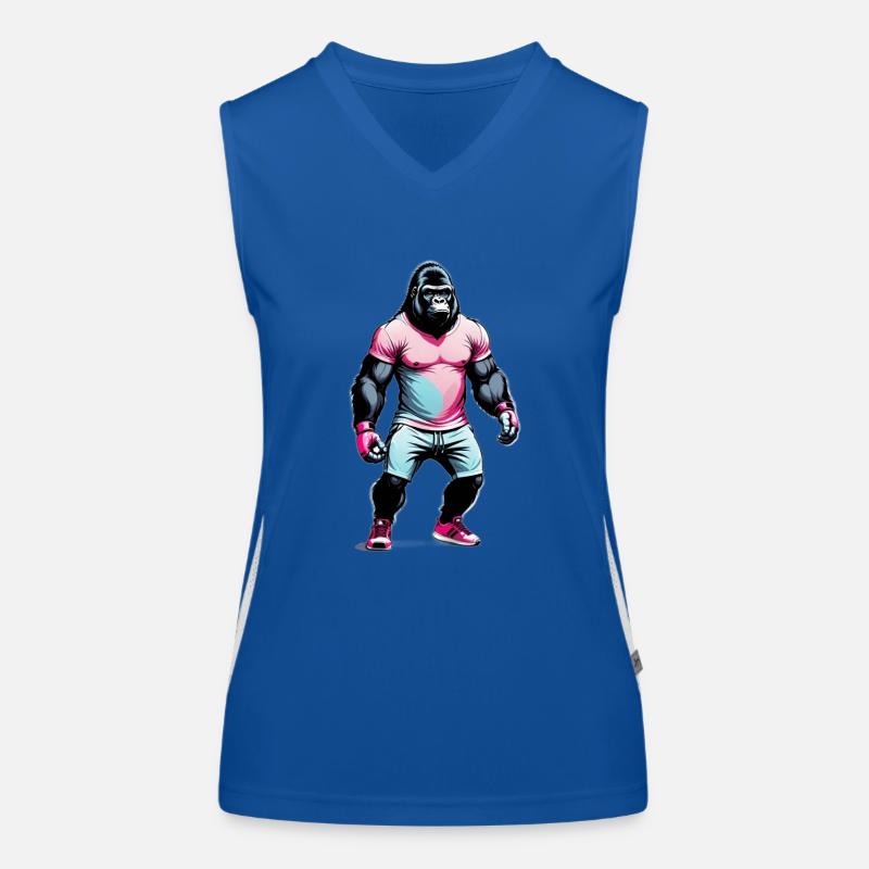 Boxen Gorilla Boxershorts Funktionelles Kontrast-Tank Top für Frauen