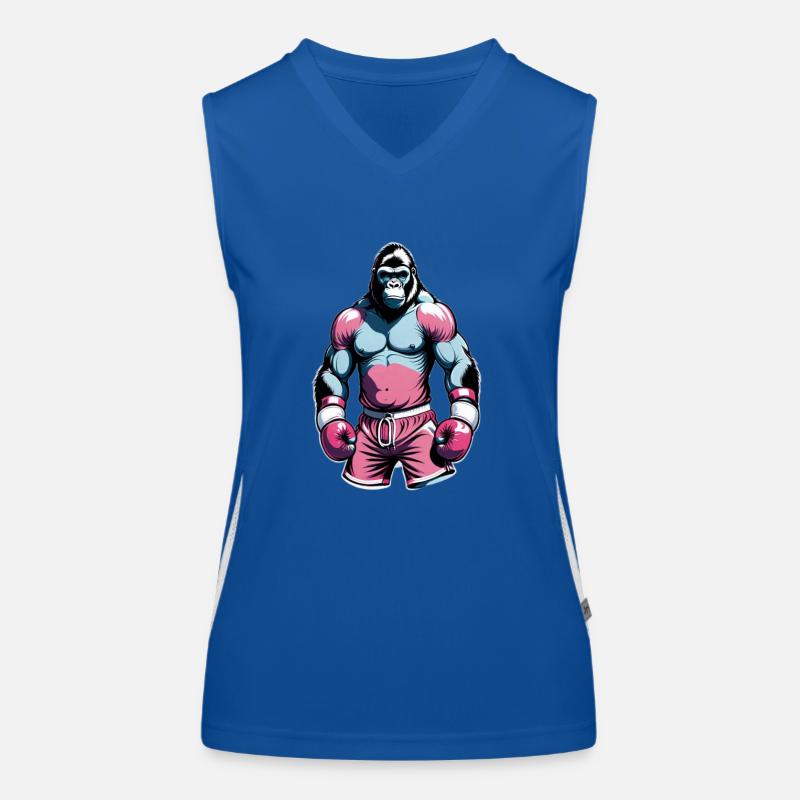Boxe Boxeur Gorille Débardeur respirant contrasté Femme