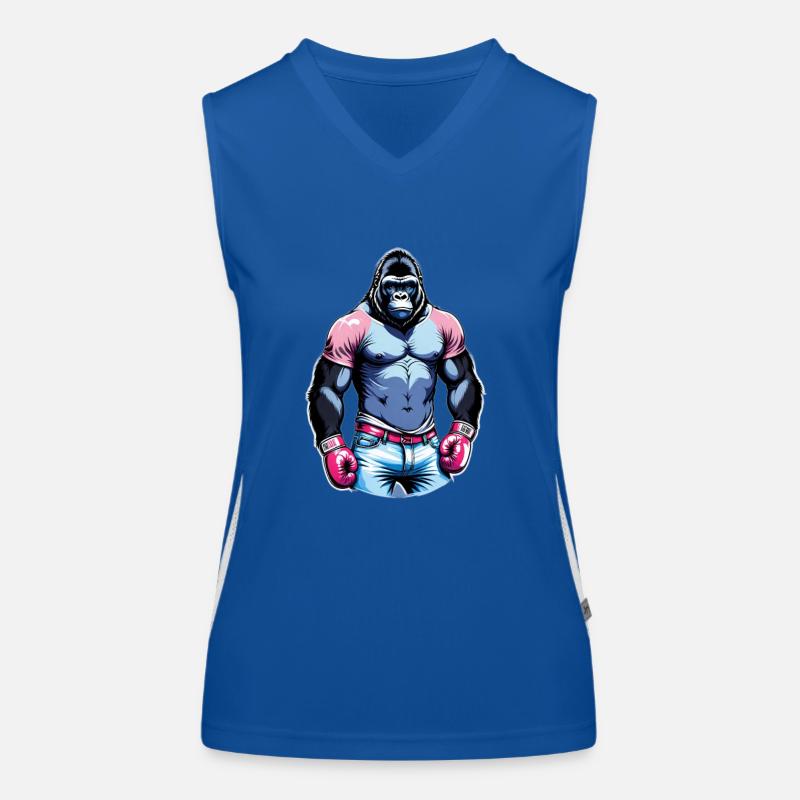 Boxe Boxeur Gorille Débardeur respirant contrasté Femme