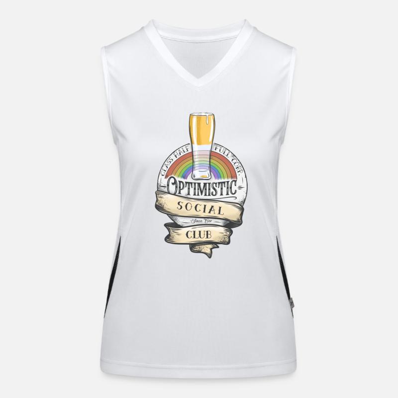 Optimistisch Funktionelles Kontrast-Tank Top für Frauen