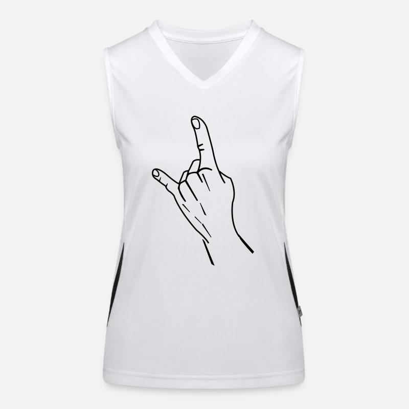 cool hand symbol Funktionelles Kontrast-Tank Top für Frauen