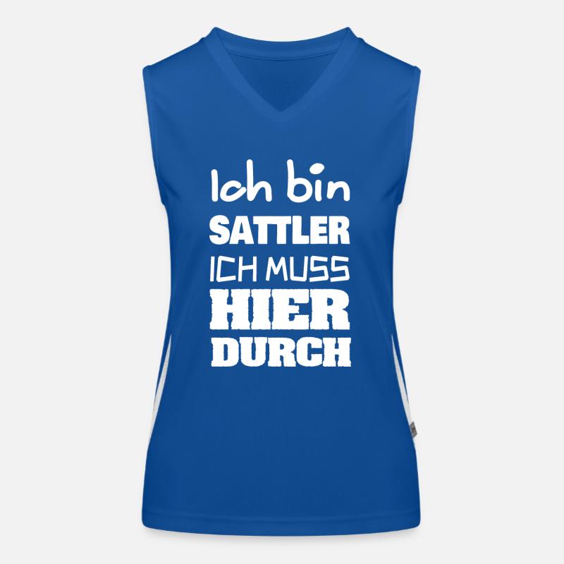 Beruf Sattler Funktionelles Kontrast-Tank Top für Frauen