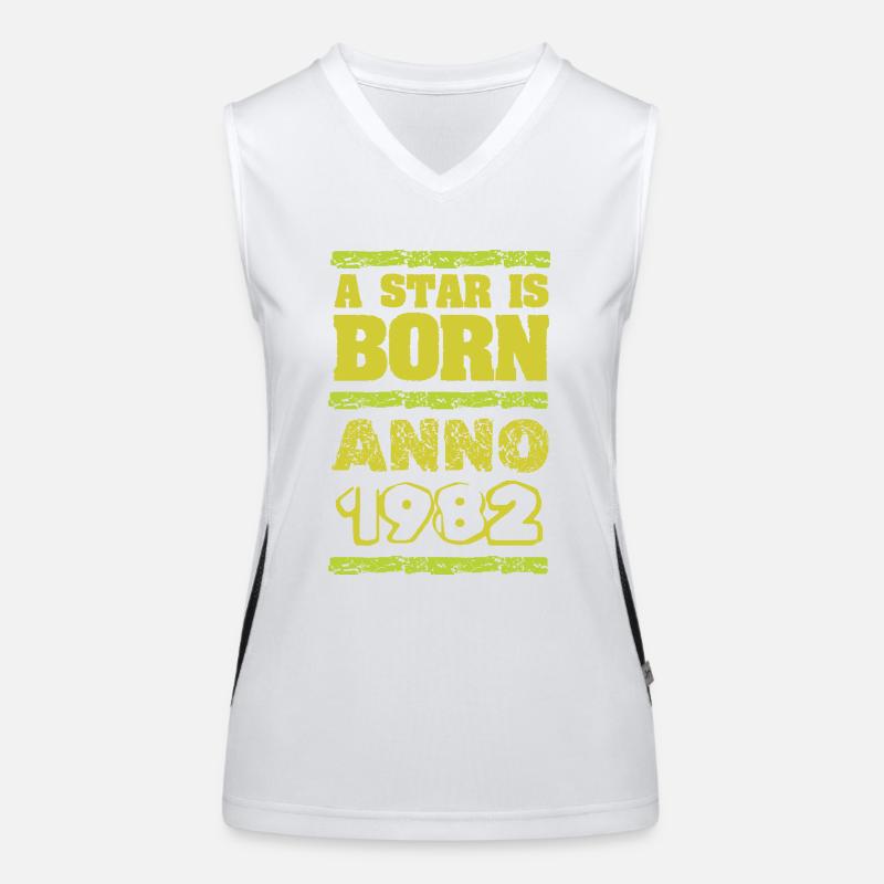 1982 Funktionelles Kontrast-Tank Top für Frauen