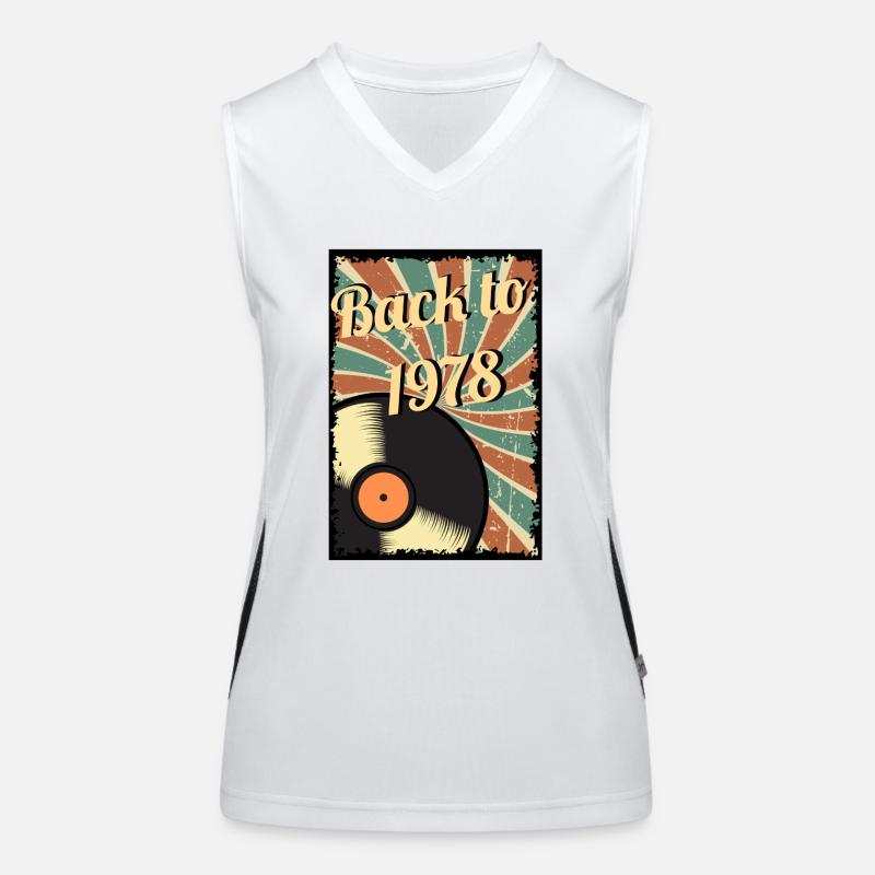 Back to 1978 – Retro vinyl classics Women's Functional Contrast Tank Top