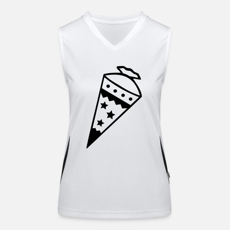 Sugar cone - school cone Women's Functional Contrast Tank Top