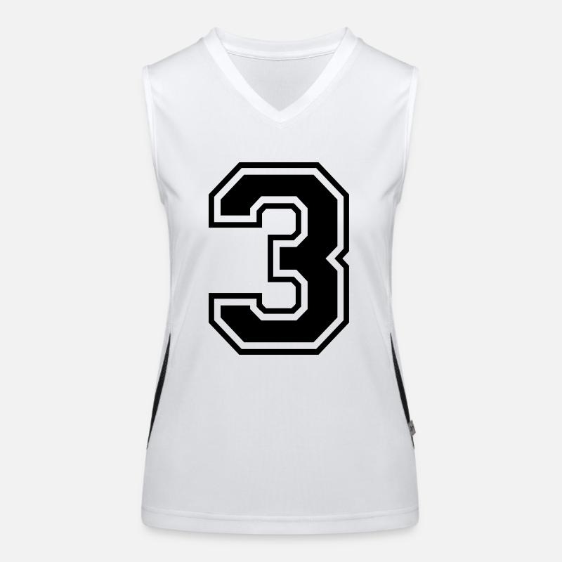 Nummer 3 Funktionelles Kontrast-Tank Top für Frauen