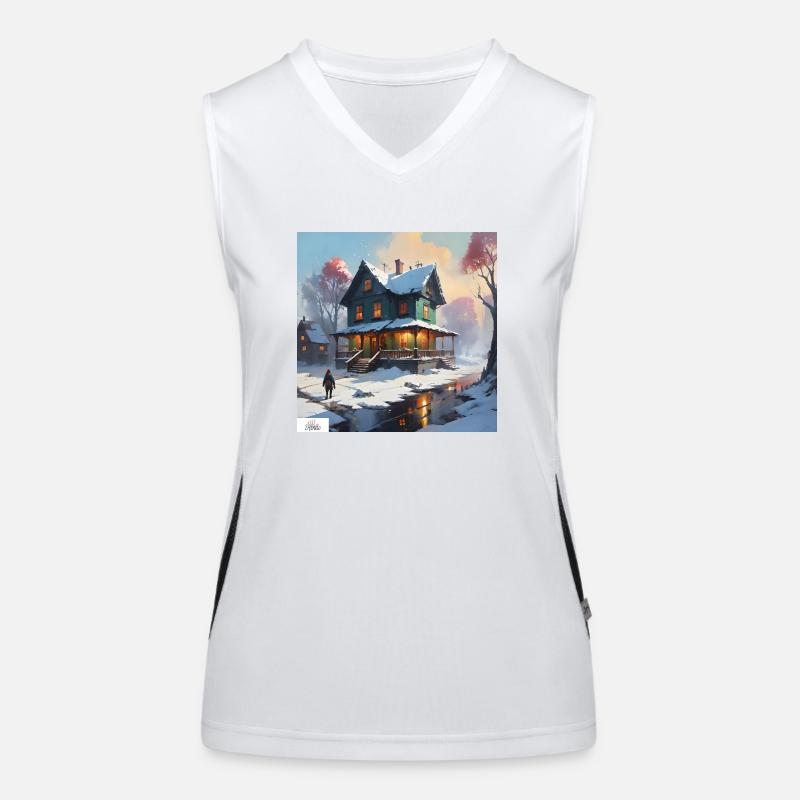 Quiet winter home Women's Functional Contrast Tank Top