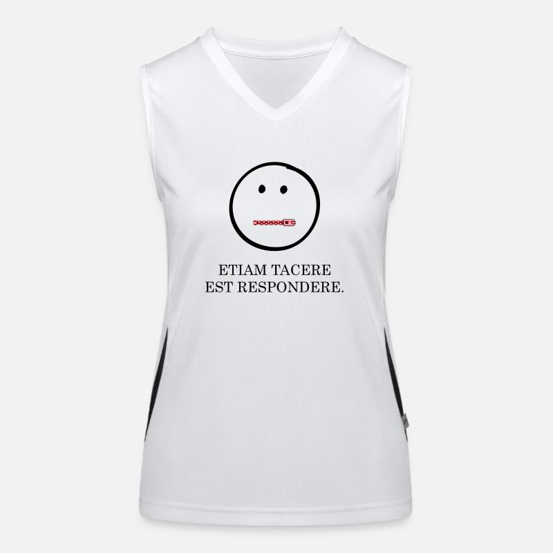 Silence is also a Latin answer Women's Functional Contrast Tank Top