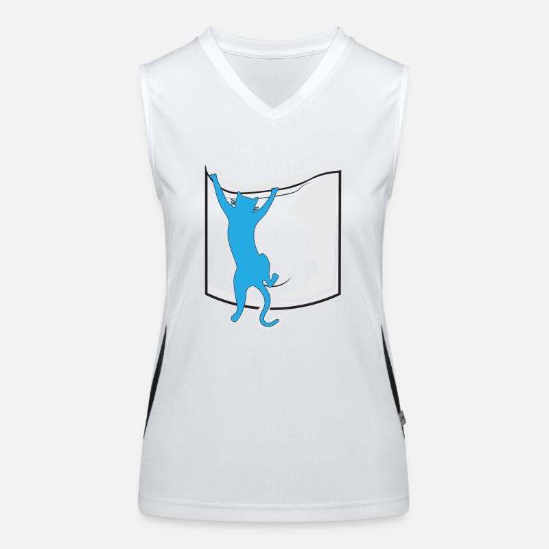 chat dans votre poche Débardeur respirant contrasté Femme