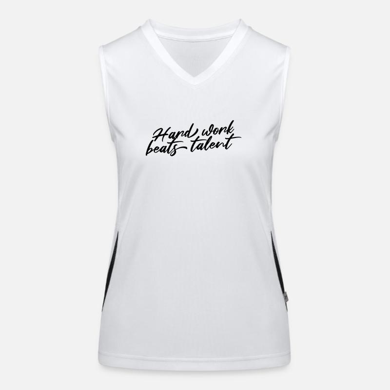 HARD WORK BEATS TALENT Women's Functional Contrast Tank Top