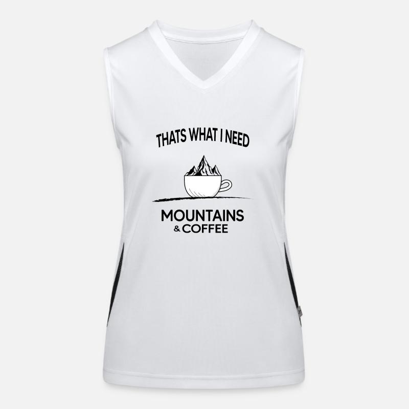 Alpine Mountains & Coffee Mountain Goat Mountain Hike Women's Functional Contrast Tank Top