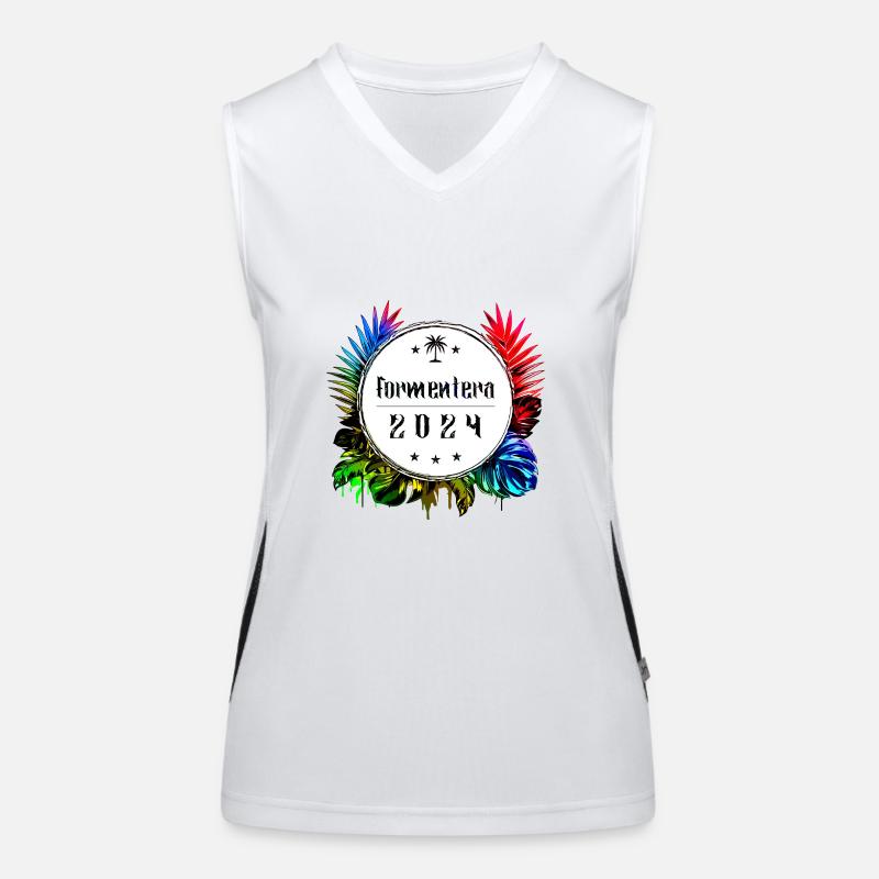 Formentera 2024 Multicoloured Women's Functional Contrast Tank Top