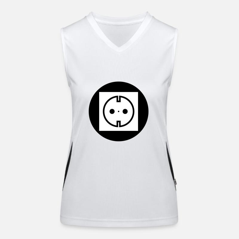 Electricity socket Women's Functional Contrast Tank Top