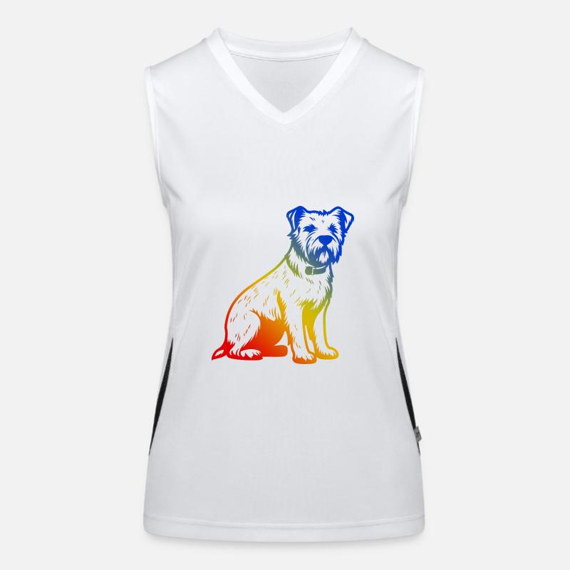West Highland White Terrier Hund Funktionelles Kontrast-Tank Top für Frauen