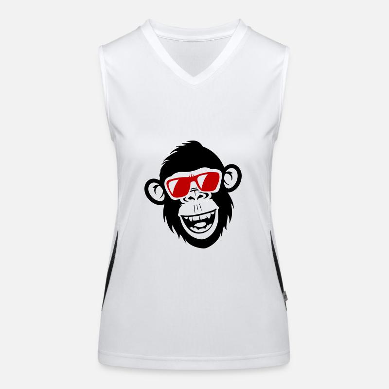 Monkey Funny Cool Women's Functional Contrast Tank Top