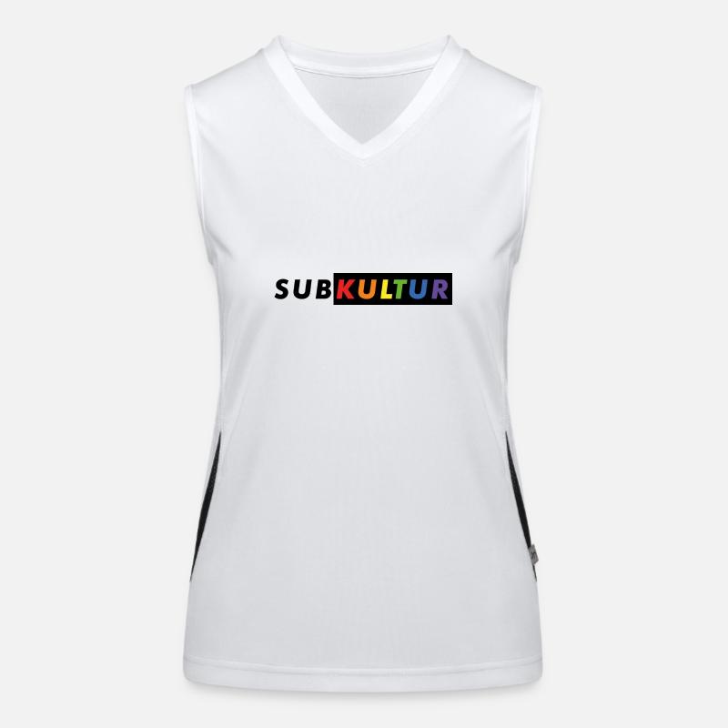 Subkultur Logo CSD#2 Funktionelles Kontrast-Tank Top für Frauen