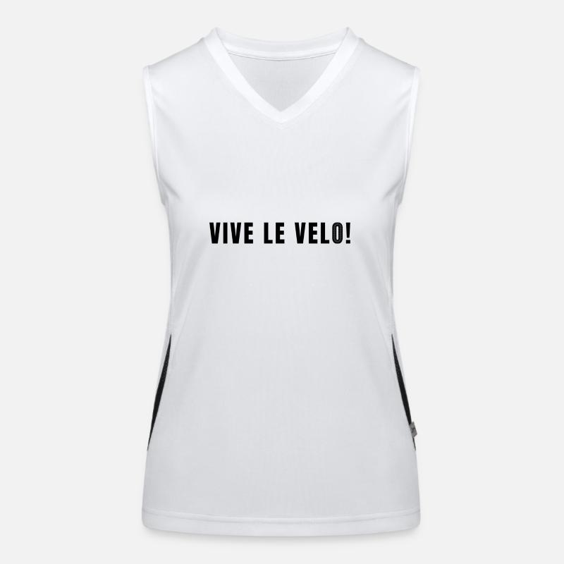 vive le velo Débardeur respirant contrasté Femme