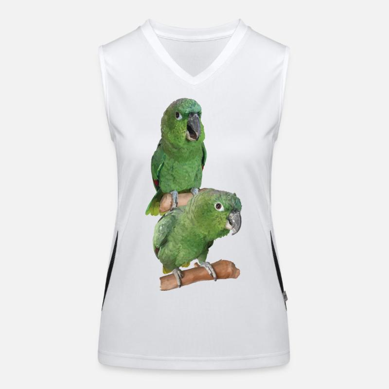 The farinous parrot Women's Functional Contrast Tank Top