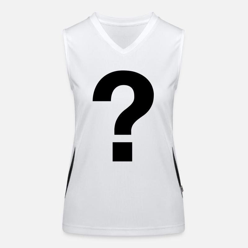 ? question mark fragezeichen Funktionelles Kontrast-Tank Top für Frauen