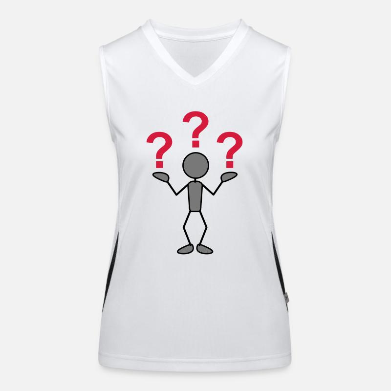 greyman_with_problems_3c Funktionelles Kontrast-Tank Top für Frauen