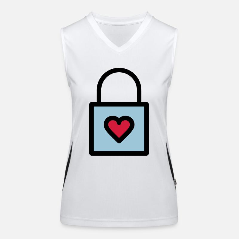 Cadenas, serrure d'amour Débardeur respirant contrasté Femme