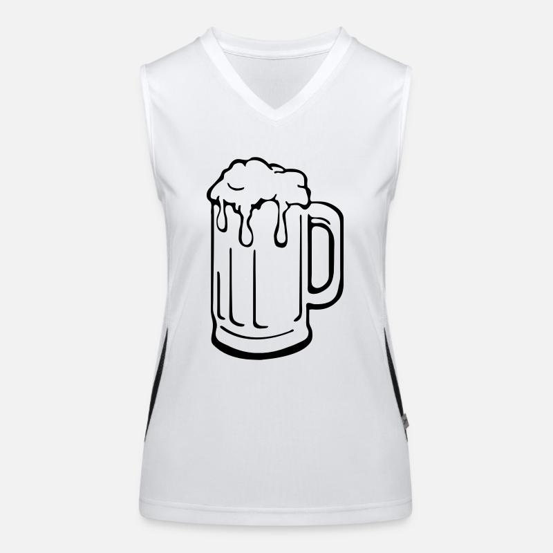 Bierkrug Funktionelles Kontrast-Tank Top für Frauen