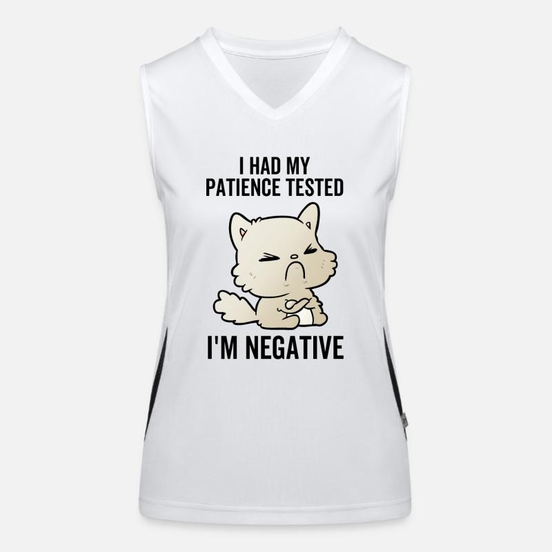 I Had My Patience Tested I'm Negative Women's Functional Contrast Tank Top
