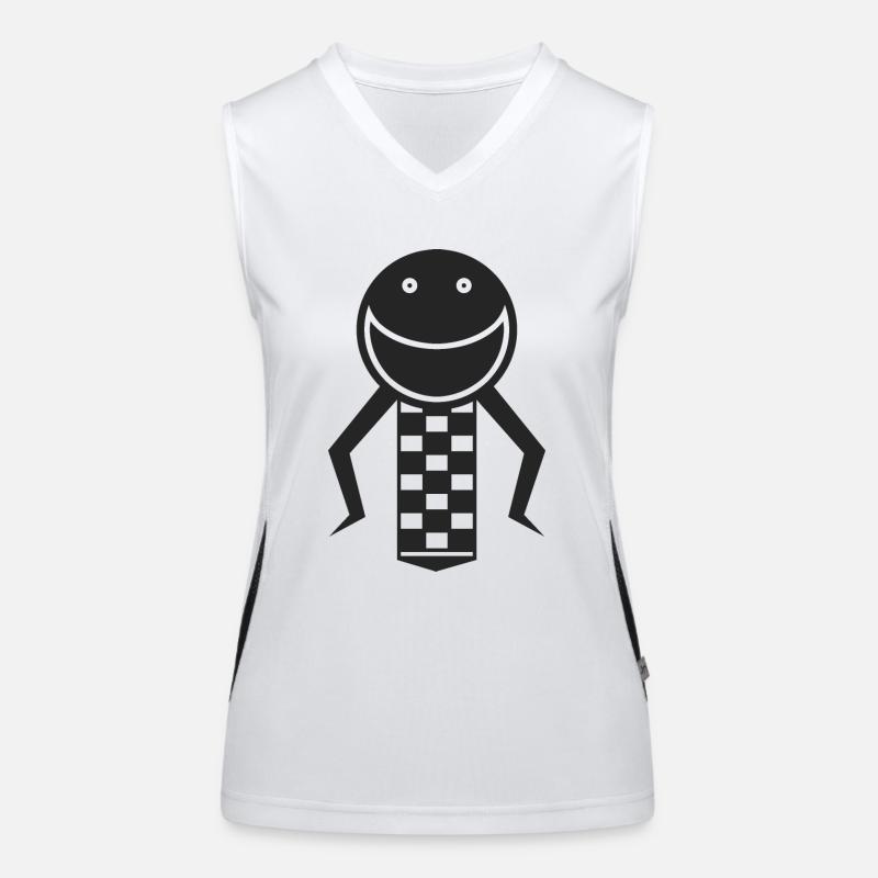 Laughing face Women's Functional Contrast Tank Top