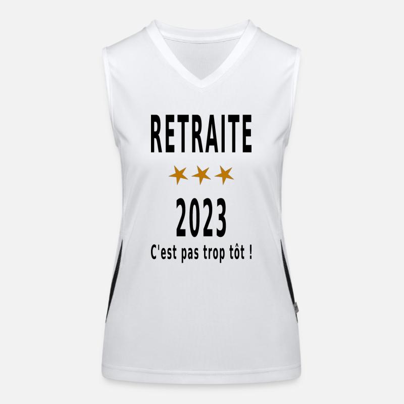 Retraite 2023 - c'est pas trop tôt ! Débardeur respirant contrasté Femme